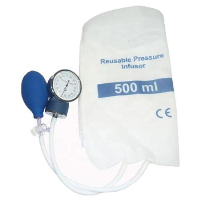 China Easy& ISO 13485 Double Tube Pressure Bag Eco Friendly For IV Infusion 500ML for sale