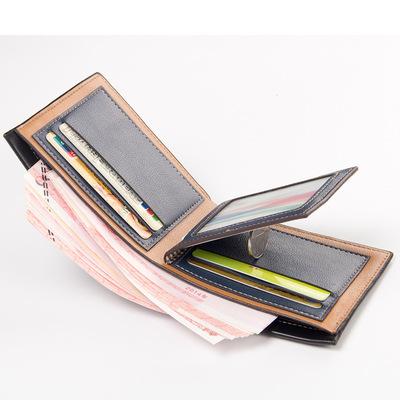 China Hot Sale Anti-theft Card Holder Purse Slim Leather Men's Wallet for sale