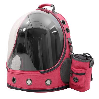 China New Pet Travel Backpack Dog Bag Large Capacity Portable Extinguishing Backpack Breathable Outdoor Transparent Portable Space Bag for sale