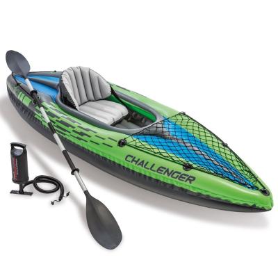 China INTEX 68305 Offshore Waters Sports Goods PVC Boats 274*76*33CM Challenger K1 Inflatable Kayak Rubber Speedboats Folding Canoe for sale