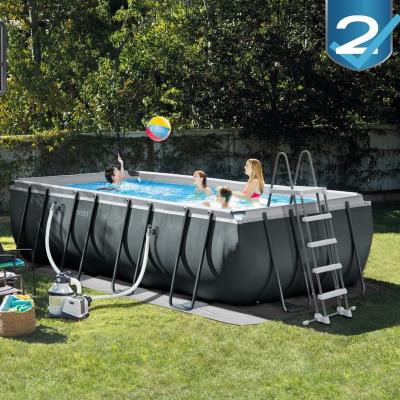 China INTEX 26356 18ft x 9ft x 52in Rectangular Frame Ultra XTR Rectangular PVC Inflatable PVC Above Ground Pools for sale