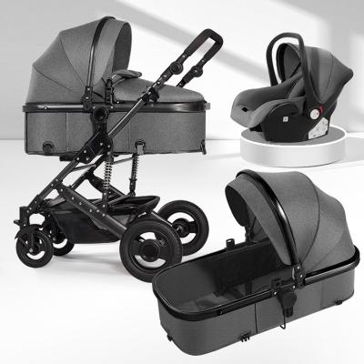 China Wholesale Cheap Price Portable Easy Folding Baby Stroller EN1888 Luxury 3 In 1 Baby Stroller Carrier Pram With Swing Basket For Bebe Ride On Car Travel System for sale