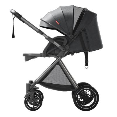 China New Portable Luxury Baby Stroller Easy Folding Pram 2 Stroller Good Prices In 1 With Buggy Baby Carriage Trolley Ride On Car Baby Walker For Adult Travel System for sale