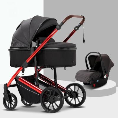 China New 3 in 1 Portable Baby Stroller Manufacturers Easy Folding Luxury Baby Stroller with Cradle Stroller Kids Pram for Newborn Toddler Ride On Car Adult Sport for sale