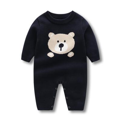 China Formal Cheap Price Baby Sweater Door To Door Clothing Sets With Baby Overalls 100%Cotton Material Suit For 0-2 Years for sale