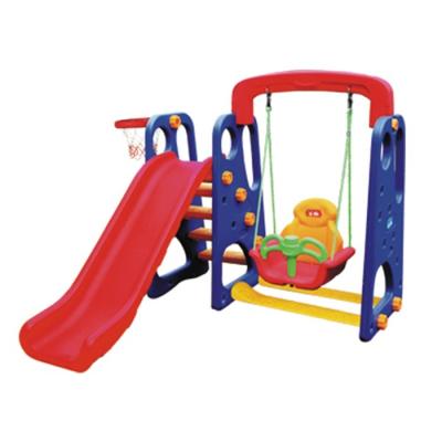 China Sports Toys Multifunctional Plastic Kids Combination Slide Swings and Indoor Kids Slides for sale