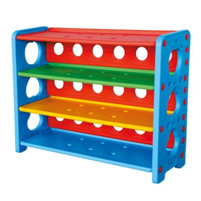 China Environmental Friendly Durable School Plastic Baby Toy Book Shelf for sale