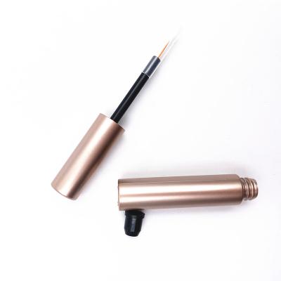 China Rose Gold 5ml Eyeliner Serum Tube Eyelash Cosmetic Plastic Empty Serum Container Matte Eyeliner Oil Packaging for sale