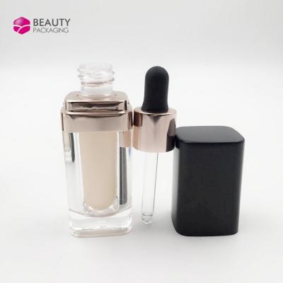 China Luxury Skin Care 15ml Acrylic Dropper Bottle For Serum Essential Oil Packaging for sale