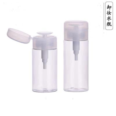 China BEAUTY PACKAGING Empty Plastic Nail Polish Remover Bottle With Plastic Pump Nail Pump for sale