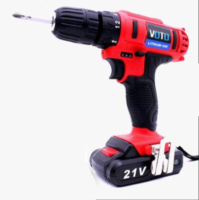 China Electric Drill 10mm 1750rpm Cordless Electric Screwdriver Punch 21V Li-ion Power Hand Drill Woodworking Drill for sale