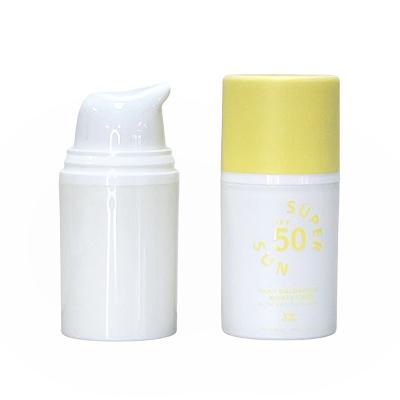 China 15ml 30ml 50ml 80ml Airless Vacuum Pump Bottle Cosmetic Plastic Empty Lotion Cream Lotion Bottle With Dispenser Pump for sale