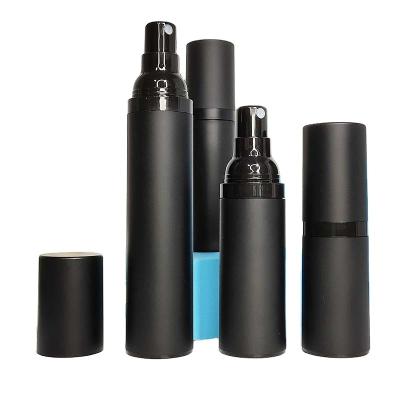 China Cosmetic Matte Black Plastic Continuous Hot Sale Perfume Mist Spray Bottle Empty Package 15ml 20ml 30ml 50ml for sale