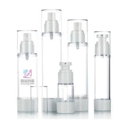 China Top Selling 15ml Easy Clean 30ml 50ml 80ml 100ml 120ml White AS Vacuum Pump Cosmetic Bottle for sale