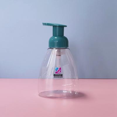 China Cosmetic Bottle 50ml Round Gold Cap Foaming Clear Foam Pump Bottles For Hand Wash for sale