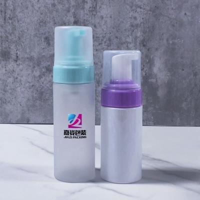 China 100ml 250ml Cosmetic Wicks Frosted PET 50ml Clear HDPE Plastic Shampoo Spray Empty Clear Cleaning Bottle With Foam Pump for sale