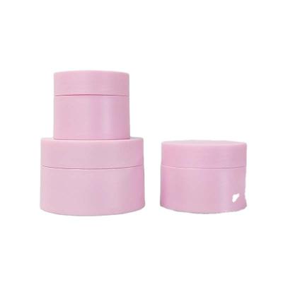 China Round 5g 10g 15g 20g 30g 50g Cream Plastic Jars Cosmetic Packaging Empty Black White Stock Wholesale Pink Cosmetic Jars With Lid for sale