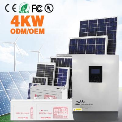 China Home Hybrid Portable Solar Power System Off Grid / Off Grid 30 Kw Solar System Kit 5Kw / 48V 10Kw Solar Energy Storage System for sale