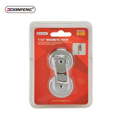 China Hand Magnetic Hooks Heavy Duty Strong Magnet With Hook For Fridge Neodymium Super Extra Strength XIANFENG Industrial Hooks for sale