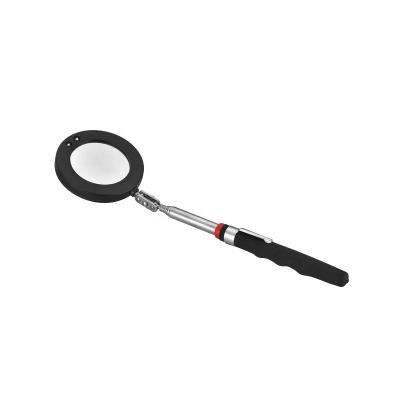 China Car Chassis Detection Telescoping Probe Mirror With LED Lighting 360 Swivel Round Widening Mirror Probe Mirror Telescopic for sale