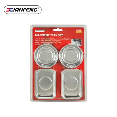 China 4pcs Mini Magnetic Tray Set Industrial Magnetic Tool Bowl Parts Tray Magnetic Tool Holder Other Vehicle Tools for sale