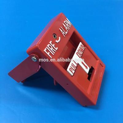 China Manual Call Point Red Indoor Accessible Uncoded Single Action Fire Alarm Pull Single Station With Back Box Similar To BG-12 for sale