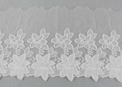 China Gestickte Spitze-Band-Baumwoll-Nylon-Tulle-Spitze-Ordnung für Modedesigner zu verkaufen