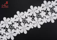 China Soft White Guipure Water Soluble Lace Trim Border For Garment Accessory for sale