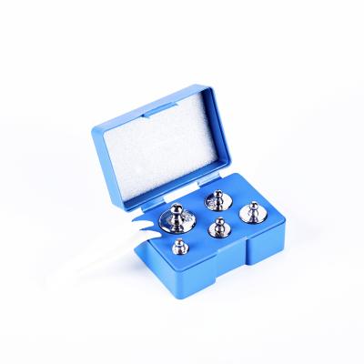 China M2 Precision Steel Class 100G Chrome Plated Calibration Weight Set Electronic Scale Set 5 Pcs ZF003 for sale