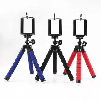 China Flexible Mini Digital Camera Amazon Hit Sponge Tripod Stand Tripod Stand Selfie Stick With U Type Bracket for sale