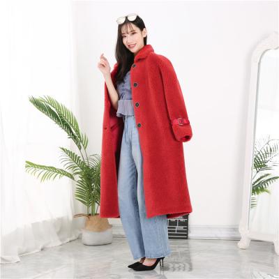 China Factory direct wholesale fur wool coat anti-shrink boiled wool coat women's woolen coat for sale