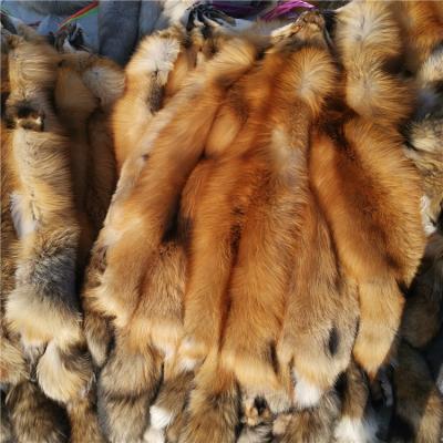 China Factory direct wholesale soft hand feeling animal+fur fur slides smudge golden fox fur skin for sale