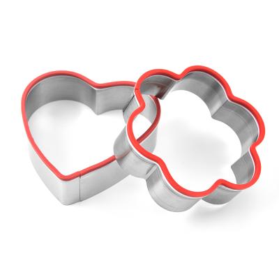 China Sustainable Cookie Tools Double Sided Stainless Steel Cookie Mold Christmas Cookie Cutter Custom Cartoon Cookie Cutters for sale