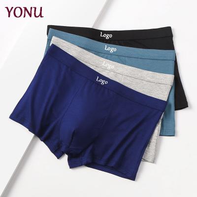 China Custom Logo Modal Comfortable Underwear Large Size L-4XL U Men Breathable Design Type Boxer Briefs Shorts for sale