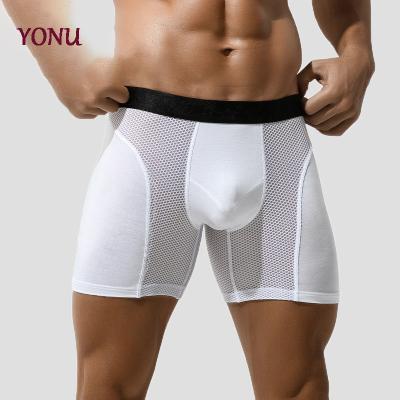 China New Breathable Plus Size Comfortable Underwear Modal Mesh Sports Running Men's Breathable Boxer Shorts for sale