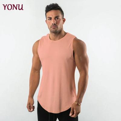 China Breathable Cotton Men's Factory Direct Solid Color Black And White Exercise Fitness Sleeveless Sports Vest for sale