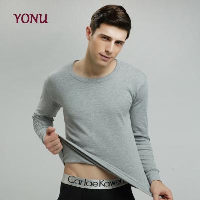 China Men's Thermal Top Skin-Friendly Comfy Autumn And Winter Cotton O-Neck One-Piece Underwear Wholesale QUICK DRY for sale