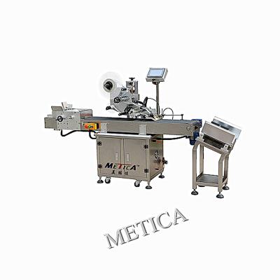 China Food Shanghai factory price high speed automatic labeling card paging labeling machine and adhesive sticker labeler for sale