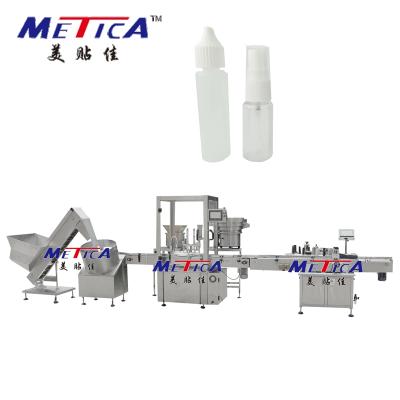 China PLC METICA eyedrops bottle eliquid filling capping machine in one for sale