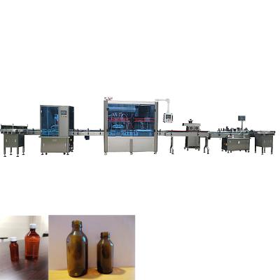 China Pharmaceutical Grade Automatic Food Filling Machine And Pharmaceutical Syrup Filling Machine Pet Bottle Filling Line for sale