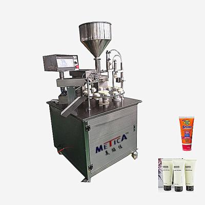 China MT-6A Food Hand Semi-automatic Ultrasonic Plastic Soft Cream Soft Tube Filling Sealing Machine for sale