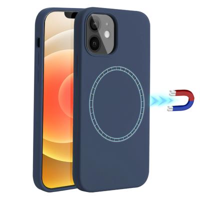 China Shockproof Compatible With 12 / Pro 12 Full Magnetic Protective Liquid Silicone Case for sale