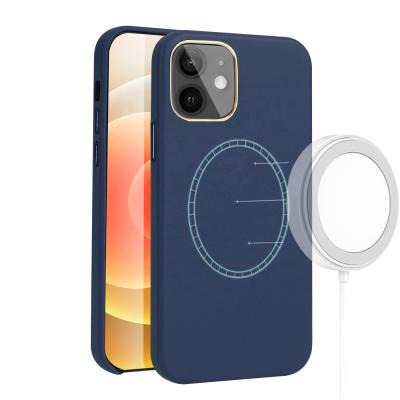 China Shockproof Leather Magnetic Apple Iphones PU Phone Case Compatible For Apple 12 12 Pro for sale