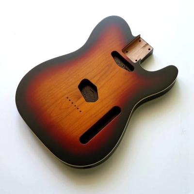 China GUITAR Nitro Satin Finished Sunburst Binding Double Alder TL Guitar Wood Body Used For Handmade Custom Electric Guitar Kits for sale