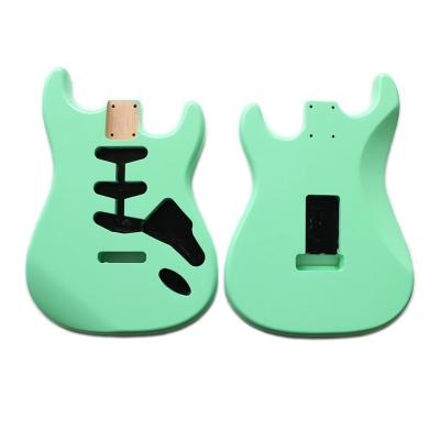 China Wood Custom Surf Start Style Guitar Body Alder St Guitar Green Nitro Finish Body For SSS DIY Electric Guitar Building for sale