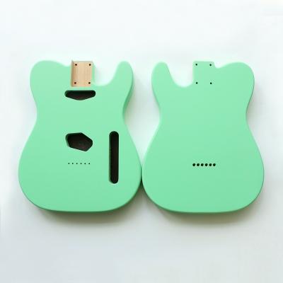 China Wholesale alder wood nitro satin finished surf green alder TL guitar body from diy guitar parts supplier for sale