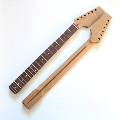 China Roasted Neck 22 Per Fret Unfinished Roasted Canadian Maple Half Pallet Headstock Maple St Electric Guitar With Rosewood Fingerboard for sale