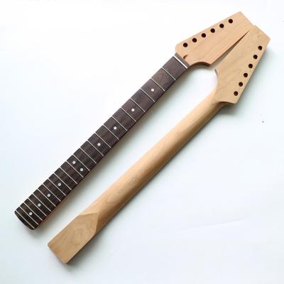 China 22 Fret Roasted Canadian Maple Unfinished Canadian Maple Guitar Necks for TL Guitars with Rosewood Fingerboard and Bone Nut for sale