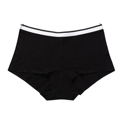 China Custom Made Cotton Antibacterial One Piece Girls Midwaist Brand Pravite Women Underwear Boyshort Panties Seamless Panties for sale