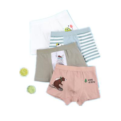 China Hotsale High Quality Antibacterial Baby Boy Boxer 1-13 Years Combed Cotton Kids Boxers Briefs for sale